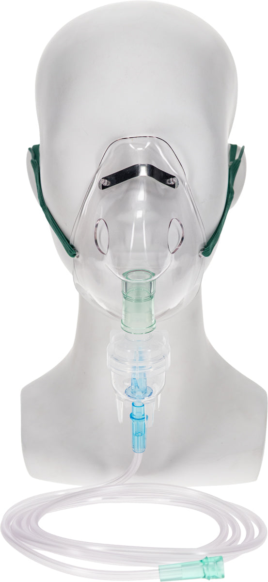 AirLife Misty Max 10 Disposable Nebulizer with Adult Aerosol Mask and 7 ft Tubing