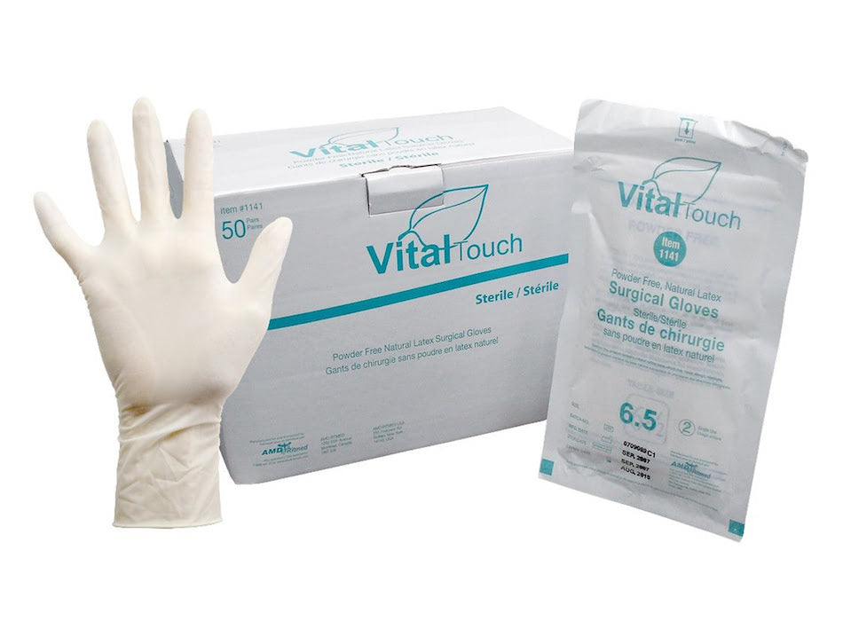 Vital Touch Powder Free Latex Surgical Gloves