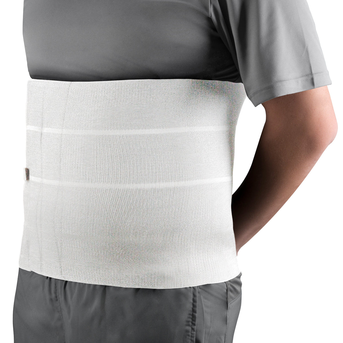 OTC 2510 Heavy-Duty Four-Panel Abdominal Binder, White — Large — 37–40 in