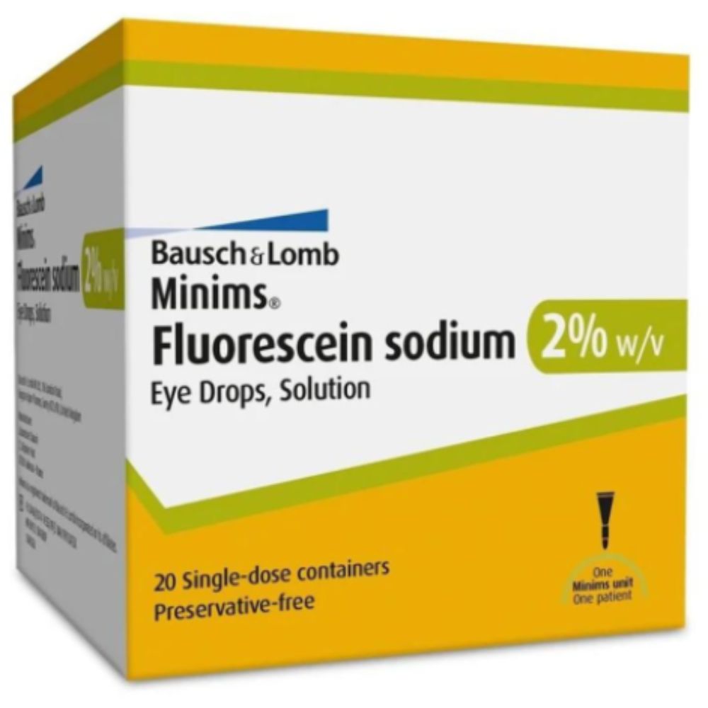 Minims 2% Fluorescein Sodium Eye Drops 0.5mL