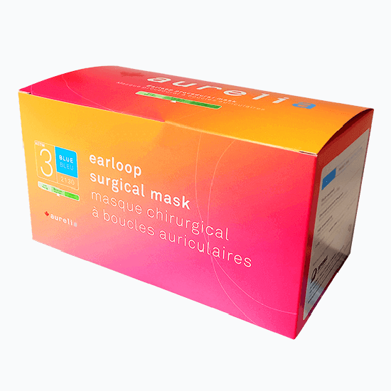 Aurelia Earloop Pleated Surgical Mask