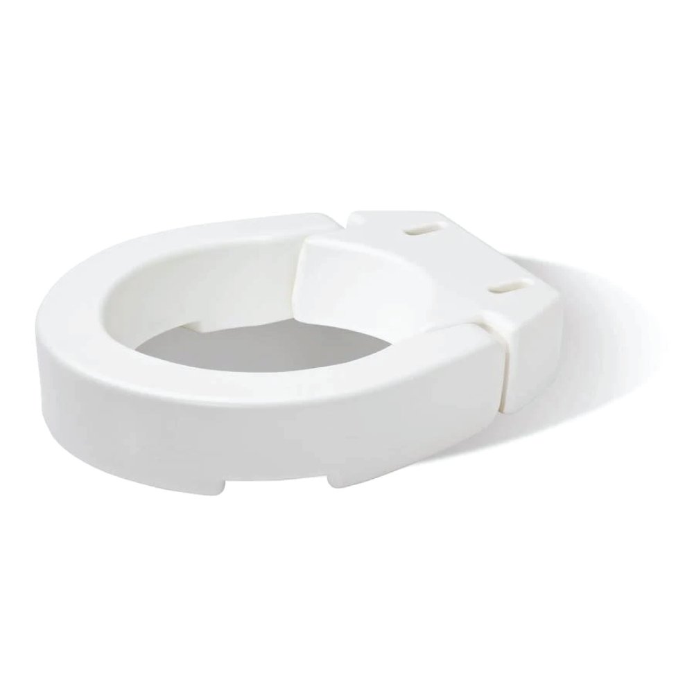 Carex Hinged Toilet Seat Riser, Standard Round, 3.5 in