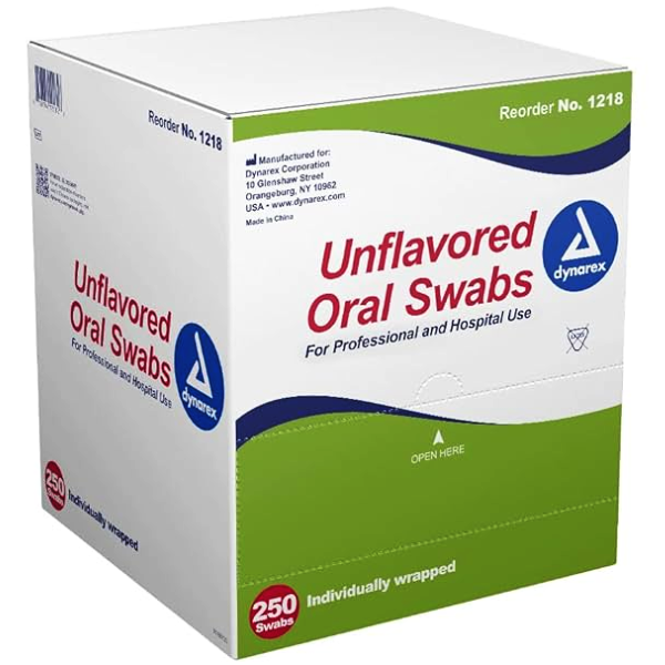 Dynarex Unflavored Sterile Oral Swabsticks