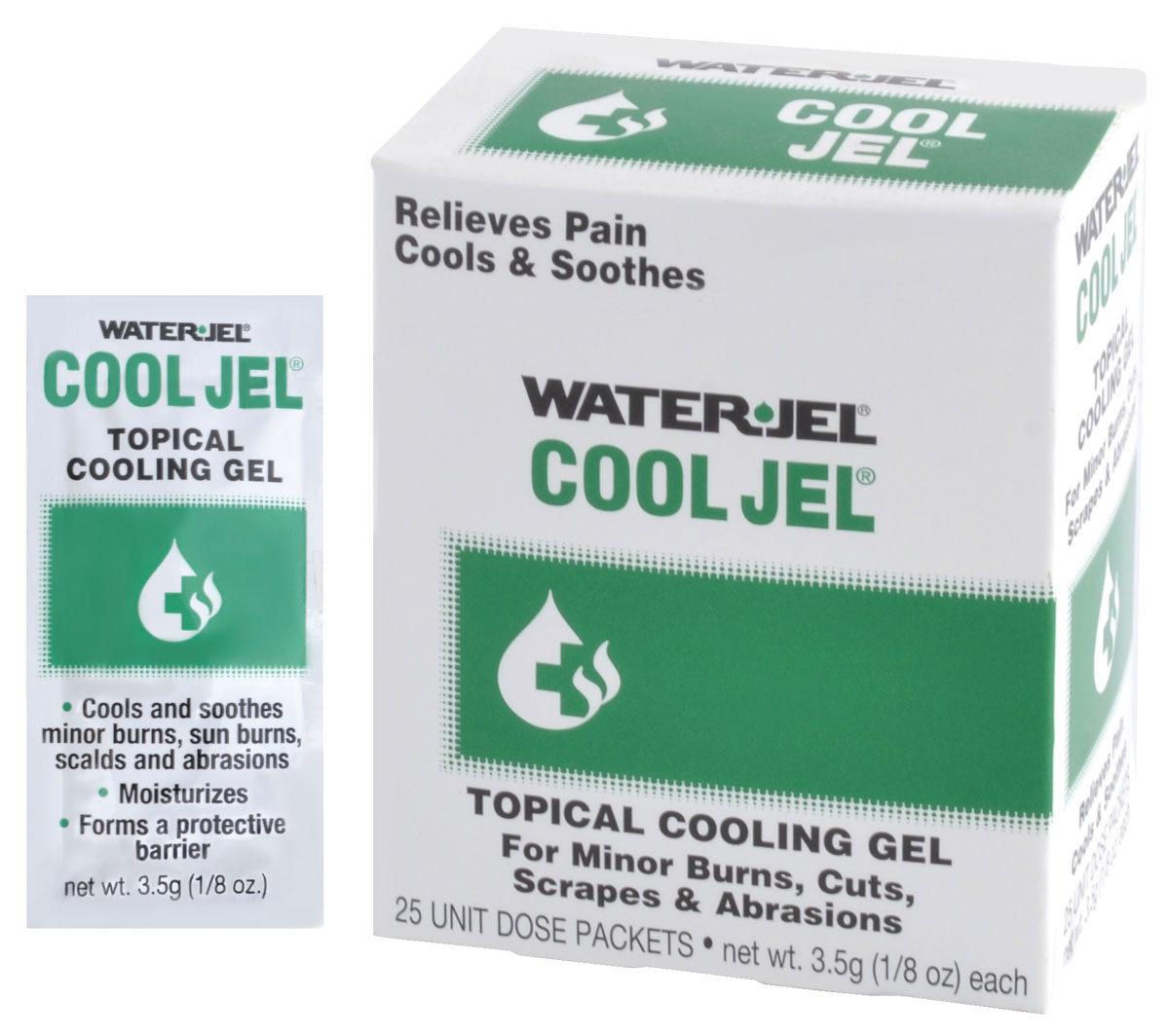 Water-Jel Cool Jel Burn Gel, 3.5 g Pouches, Box of 25 β Default Title