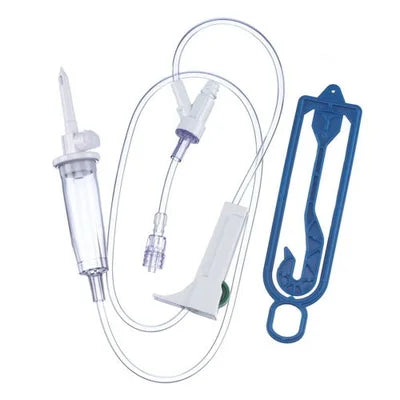 B. Braun Basic Secondary IV Administration Set with Plastic Bag Hanger