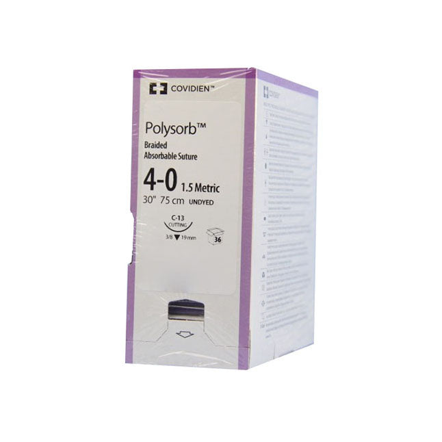 Polysorb™ Absorbable Suture 30" with C-13 Reverse Cutting Needle