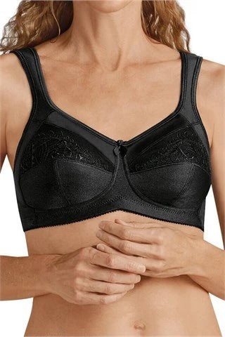 Amoena Isadora Wire-Free Mastectomy Bra (44114) - Black