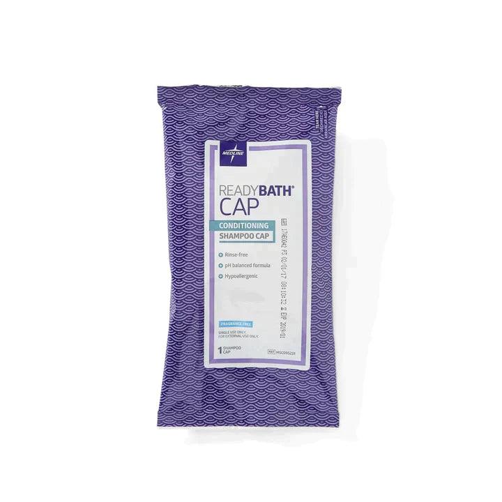 Medline ReadyBath Rinse-Free Conditioning Shampoo Cap, Fragrance-Free