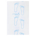 Graham Medical Footprint Procedure Towel, 3-Ply Tissue/Poly, White with Blue Footprints, 13.5 x 18 in, Case of 500