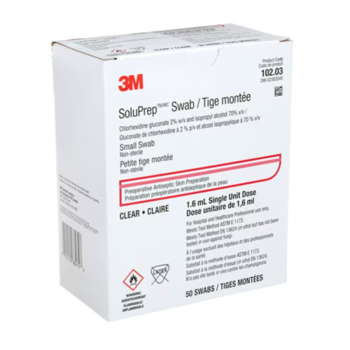3M™ SoluPrep Solu-I.V. Swabs, Swabsticks & Sponges