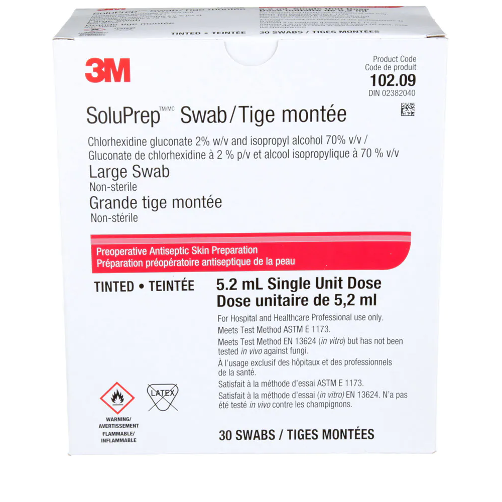 3M™ SoluPrep Solu-I.V. Swabs, Swabsticks & Sponges