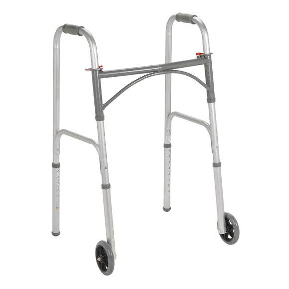 Drive Medical 2-Wheel Walker 2-Button with 5