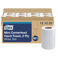 Tork Basic Mini Centerfeed Paper Towel, White, M1, 266 Sheets/Roll, Case of 12 — Default Title