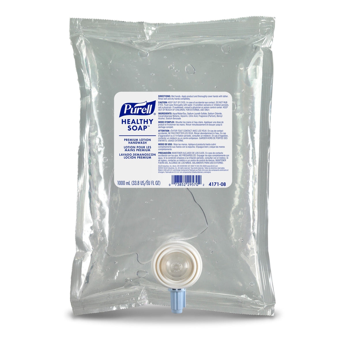 PURELL Premium Lotion Handwash 1 L refill, case of 8, SKU GOJO-4171-08
