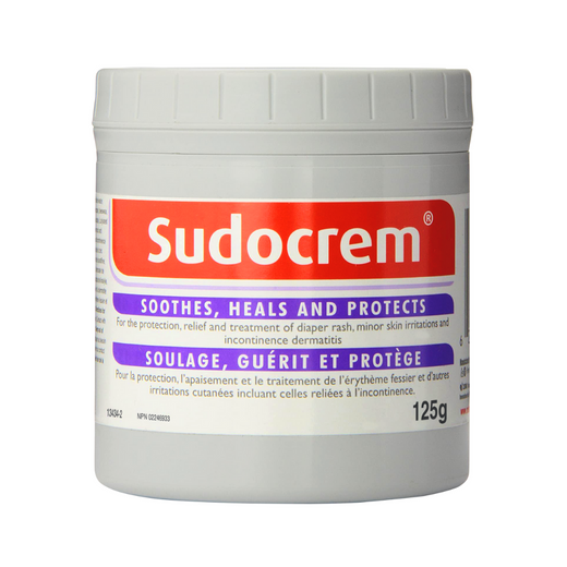 Sudocrem Rash and Incontinence Cream, 15.29% Zinc Oxide — 125 g