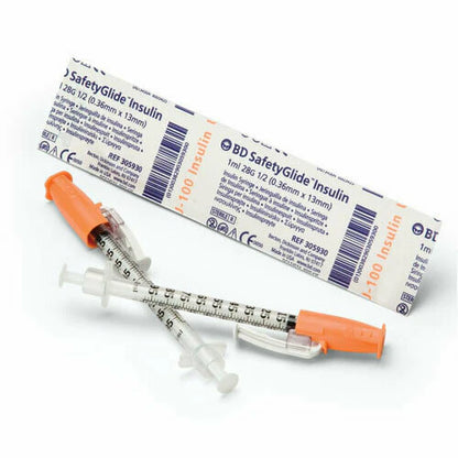 BD SafetyGlide Insulin Syringes