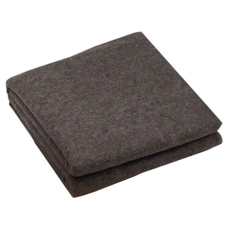 Safecross grey 50 percent wool multipurpose blanket, 60 by 84 inches