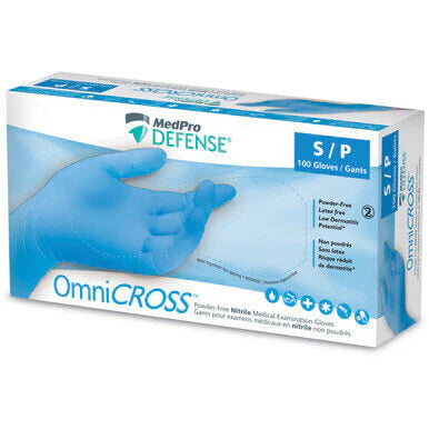 MedPro Defense OmniCross Powder-Free Nitrile Medical Exam Gloves