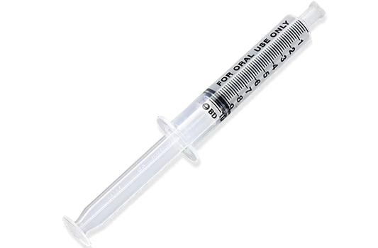 BD® Clear Barrel Oral Syringe with Non-Luer Tip 10mL
