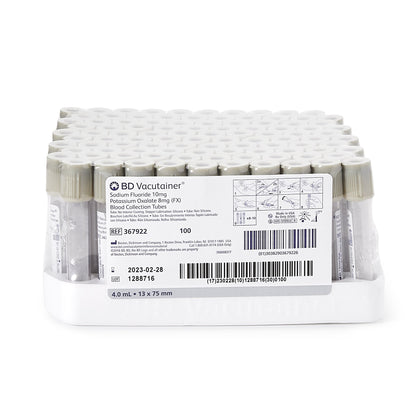 BD Vacutainer Sodium Fluoride 10mg Potassium Oxalate 8mg Blood Collection Tubes