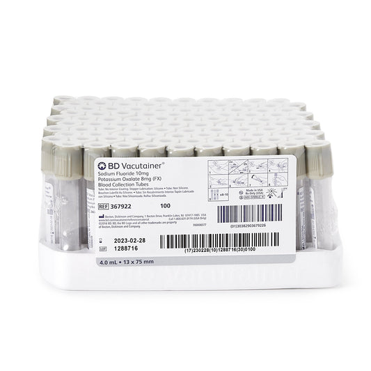 BD Vacutainer Sodium Fluoride 10mg Potassium Oxalate 8mg Blood Collection Tubes