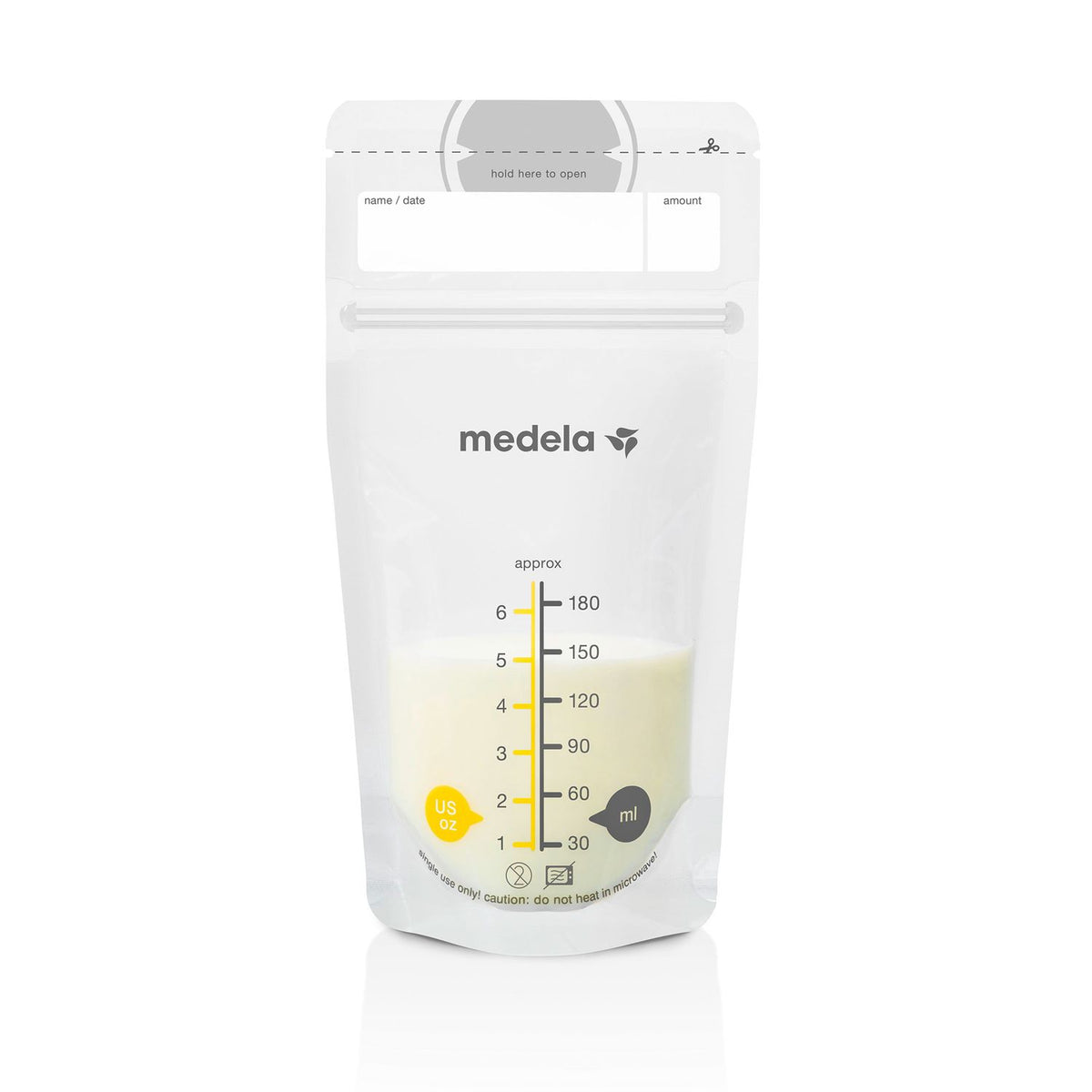 Medela Breast Milk Storage Bags, 6 oz / 180 mL, 100/Pack