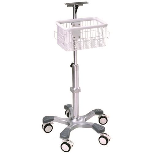 Edan MT-206 Rolling Stand with Top Basket for M3, iM3, iM50, X8 and X10 Monitors