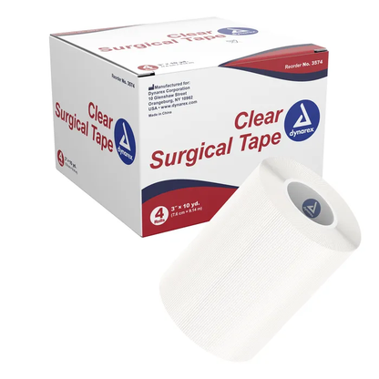Dynarex Clear Surgical Tape (Latex-Free)