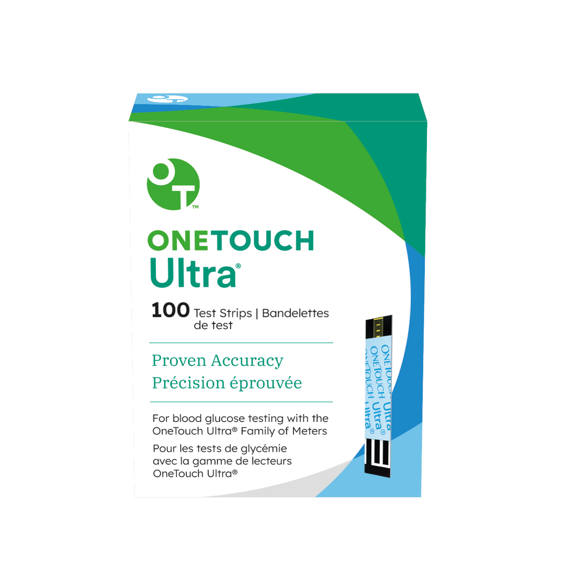 OneTouch Ultra Blood Glucose Test Strips, Box of 100