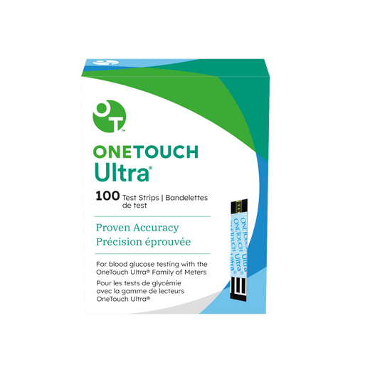 OneTouch Ultra Blood Glucose Test Strips, Box of 100