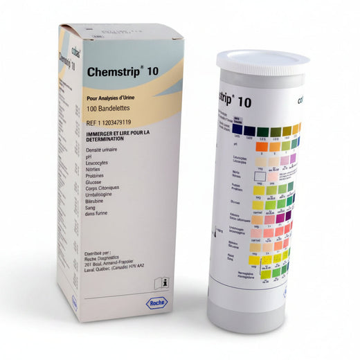 Chemstrip 10 Urine Test Strips, 10 Parameters, 100/Pack
