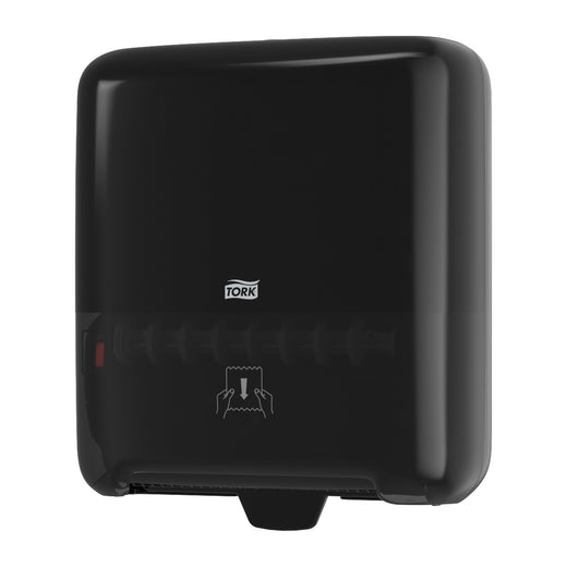 Tork Matic Manual Paper Hand Towel Roll Dispenser, Black, H1