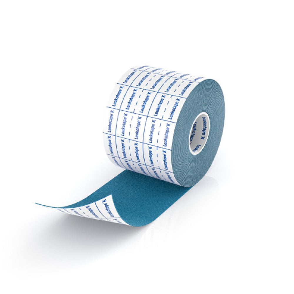 Leukotape K Elastic Adhesive Tape, Blue, 5 cm x 5 m
