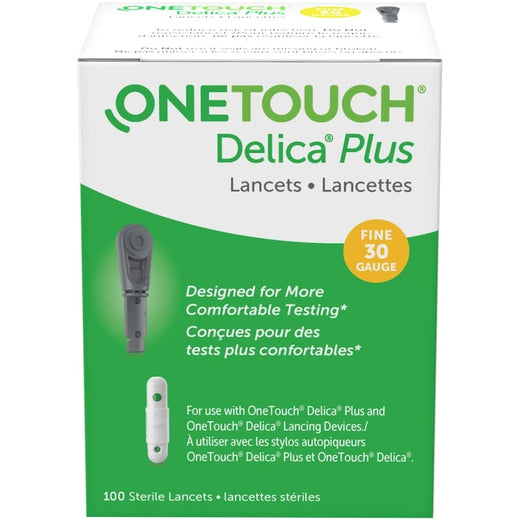 OneTouch Delica Plus Lancets, Fine 30G, Box of 100