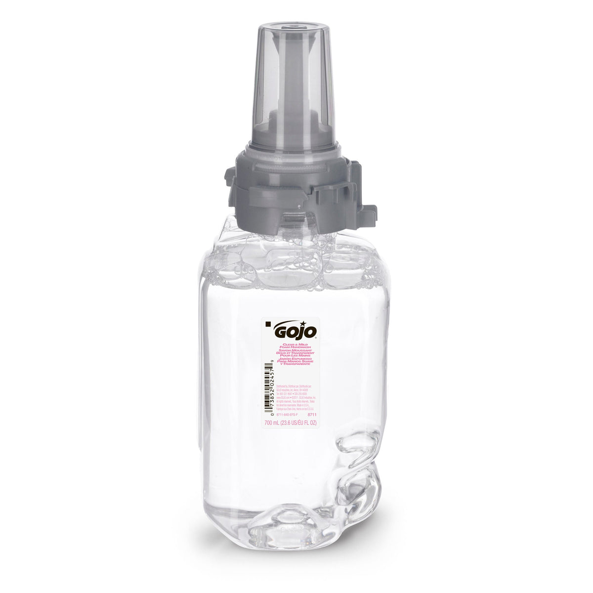 GOJO Clear & Mild Foam Handwash ADX-7 Refill, Fragrance- and Dye-Free, 700 mL