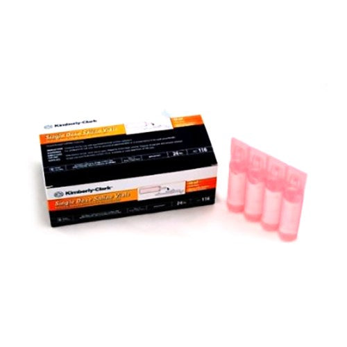 Kimberly-Clark Sterile 0.9% Saline Irrigation Ampoules, 15 mL, Box of 25