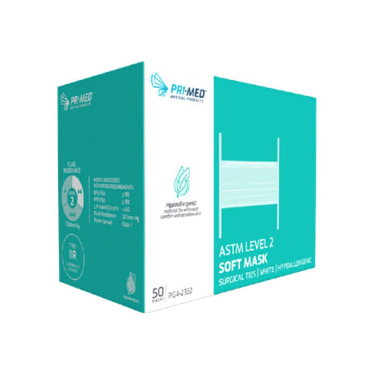 Pri-Med Surgical Tie-Back Mask ASTM Lvl2 Blue