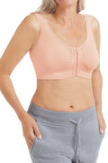 Amoena Clara Wire-Free Front Closure Bra, Blush