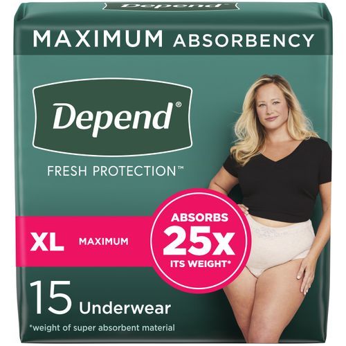 Depend Fresh Protection Women's Maximum Absorbency Underwear