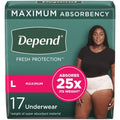 Depend Fresh Protection Women's Maximum Absorbency Underwear