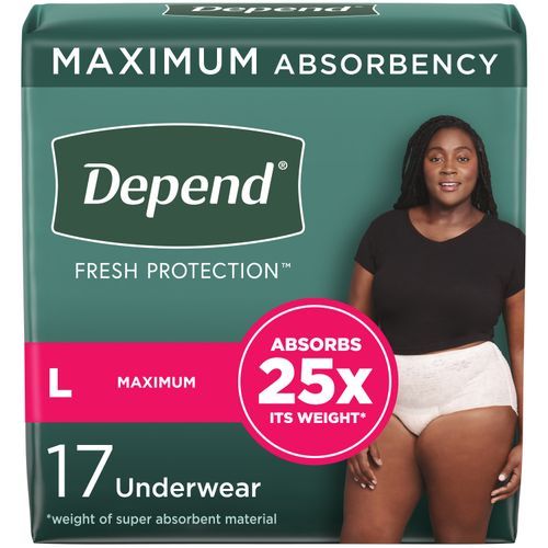 Depend Fresh Protection Women's Maximum Absorbency Underwear