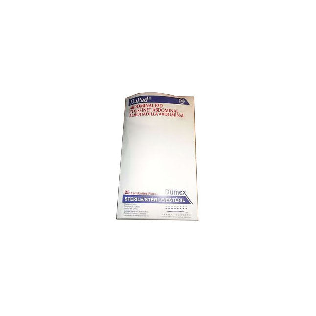 DuPad Sterile Abdominal Pads, 8 x 24 in, Case of 120