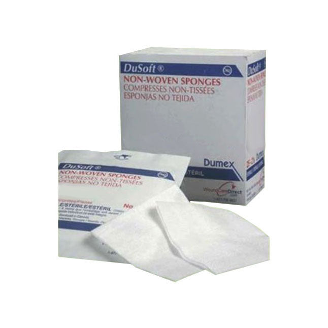 DuSoft Non-Sterile Non-Woven Gauze Sponges, 4-Ply, 2 x 2 in, Pack of 200