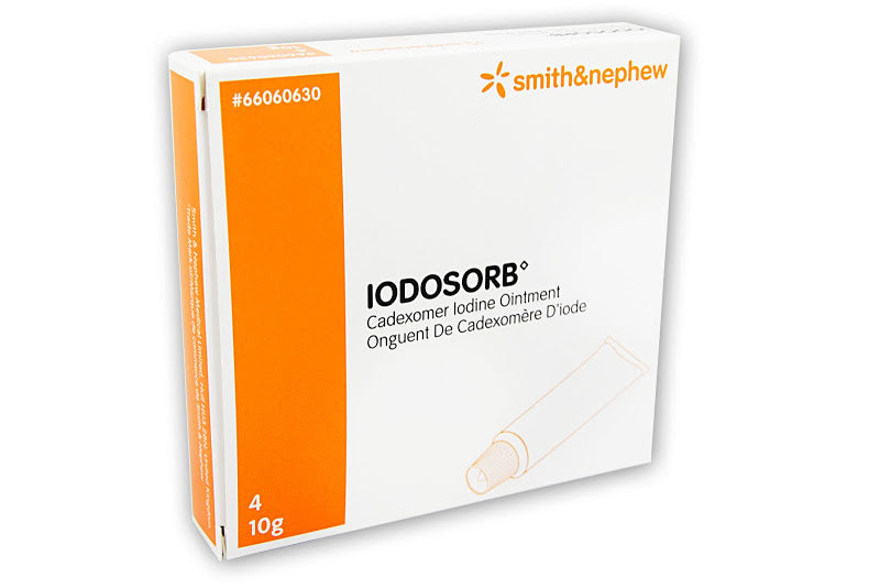 Smith+Nephew IODOSORB Cadexomer Iodine Ointment, 10 g Tubes, Box of 4