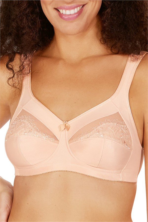 Amoena Isadora Wire-Free Pocketed Bra, Blush, 42D — Default Title