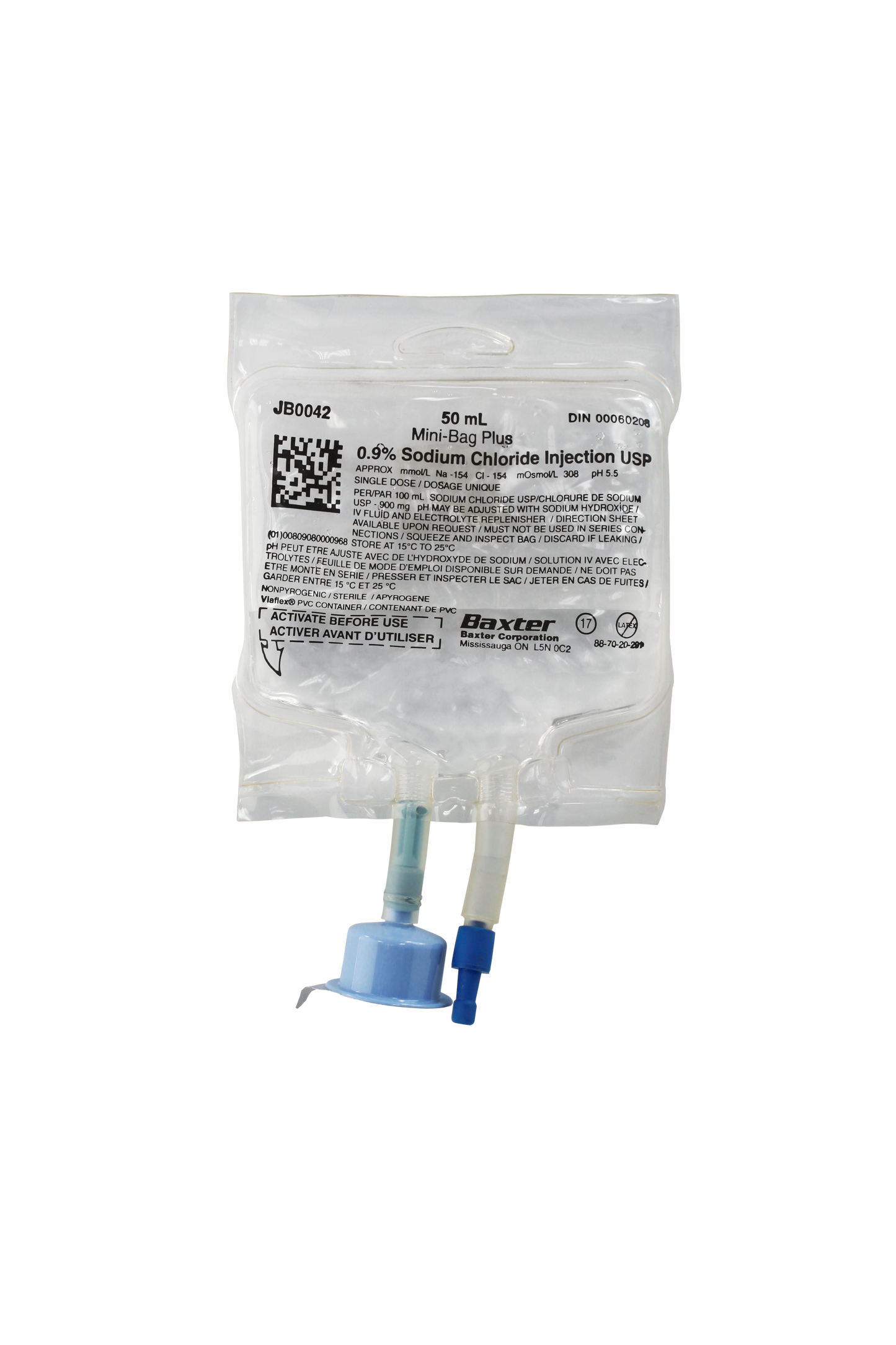 Baxter Saline, 0.9% Sodium Chloride Injection USP VIAFLEX PVC Container