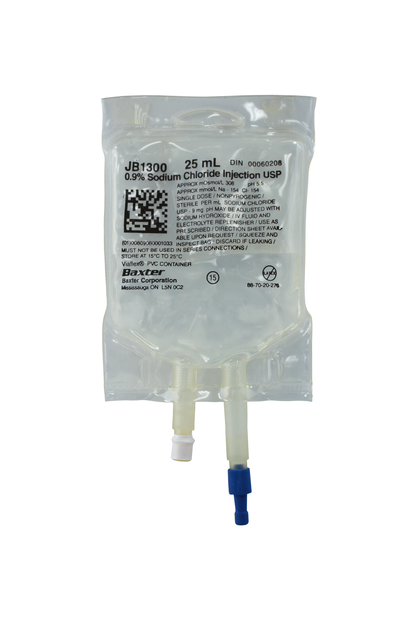 Baxter Saline, 0.9% Sodium Chloride Injection USP VIAFLEX PVC Container