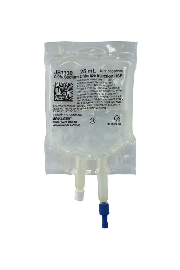 Baxter Saline, 0.9% Sodium Chloride Injection USP VIAFLEX PVC Container