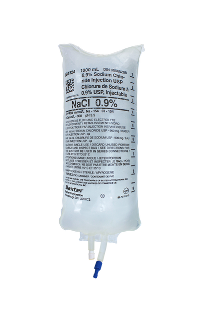 Baxter Saline, 0.9% Sodium Chloride Injection USP VIAFLEX PVC Container