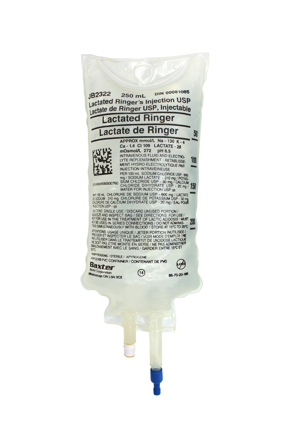 Baxter Lactated Ringer's Injection USP VIAFLEX PVC Container